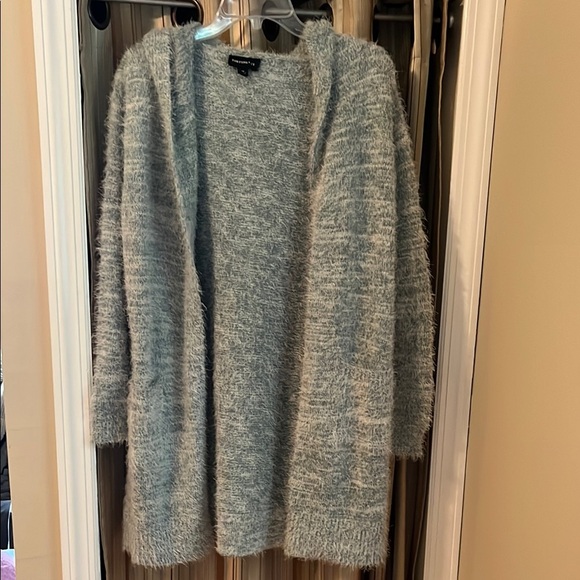 Blue Cozy Cardigan Sweater - Picture 1 of 4